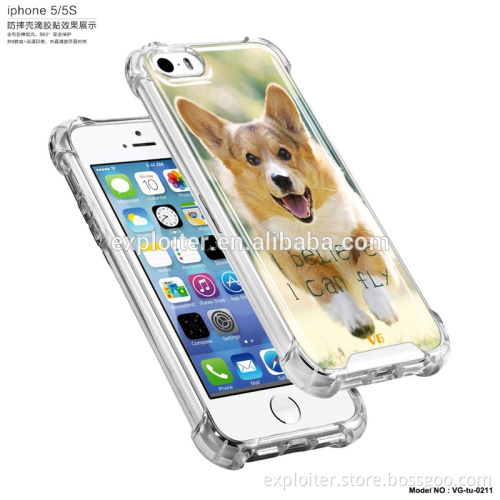 Reliable air cushion epoxy wholesale cell phone cover for iphone 5s cover white